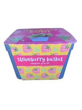 BUZZY Seeds Strawberry Complete Grow Basket Kit NWT